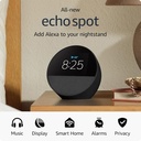 Amazon Echo Spot Smart Alarm Clock with Alexa - Black