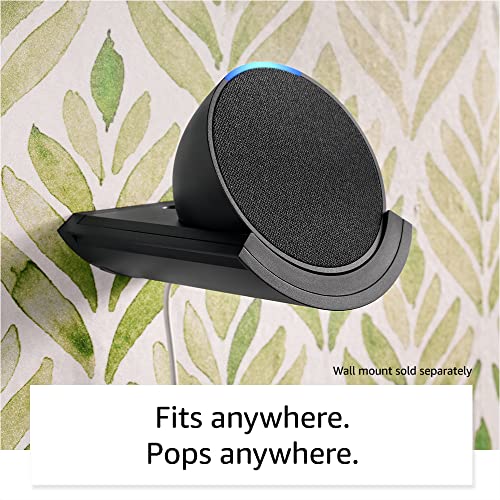 Amazon Echo Pop Smart Speaker with Alexa - Charcoal