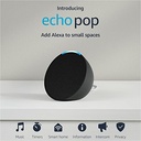 Amazon Echo Pop Smart Speaker with Alexa - Charcoal