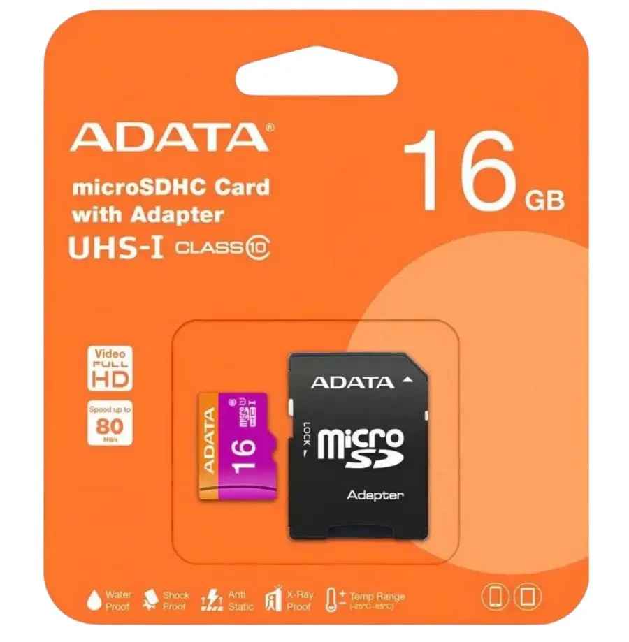 Memoria SD Adata Premier Micro SDHC UHS-1 U1 CLASS10 16GB Memory Card