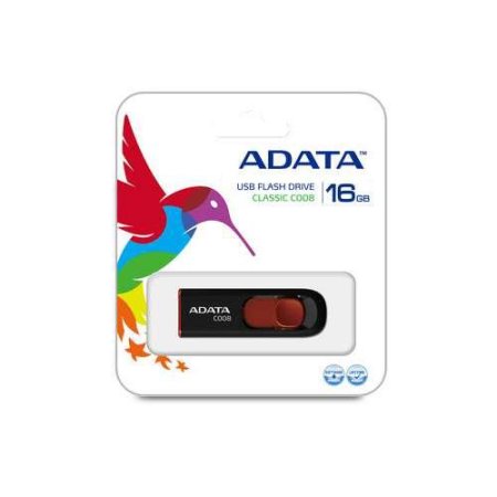 Memoria USB 16gb ADATA Negro/Rojo