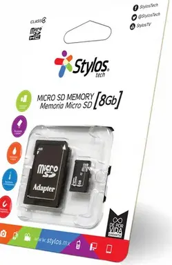 Memoria SD C/Adaptador 8gb Stylos