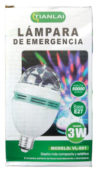 Lampara de Emergencia 3W TIANLAI