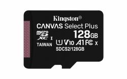 Memoria Kingston Technology 128GB MicSDXC Canvas Select Plus 100R A1 C10 Card + ADP