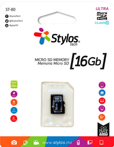 Memoria Micro SD Stylos 16GB Sin Adaptador